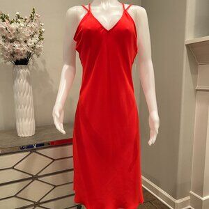 Trina Turk Midi Red Slip Dress